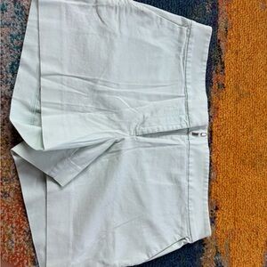 LOFT White Bermuda Shorts Classic Cotton Blend